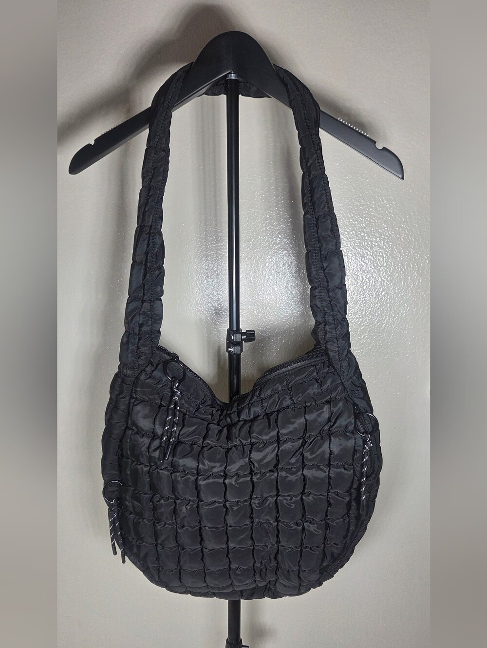 Urban Expressions Leda Quilted Nylon Puffer Hobo Bag